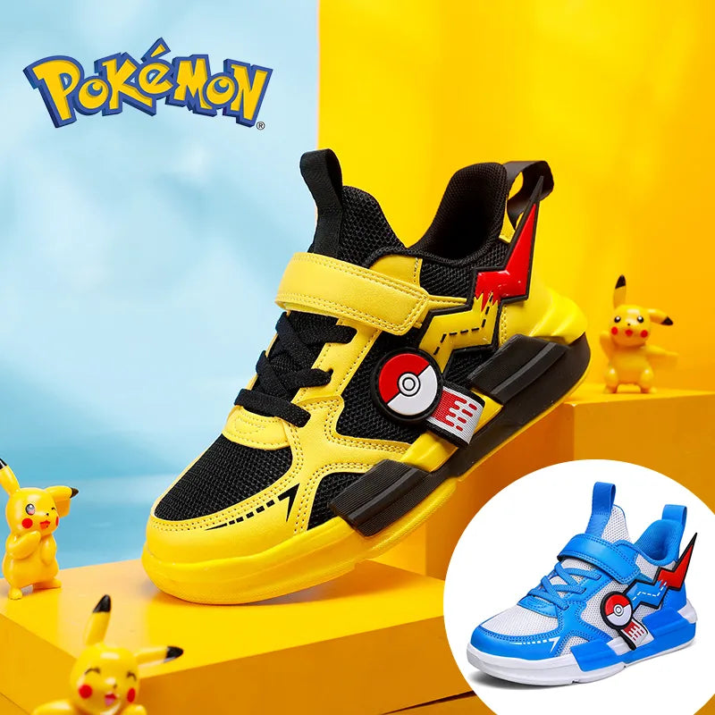 Pikachu Pokemon Children Cartoon Sports Shoes Fashion Anime Boy Girl Sneakers Student Casual Running Shoe Breathable Lightweight - Giftcare 