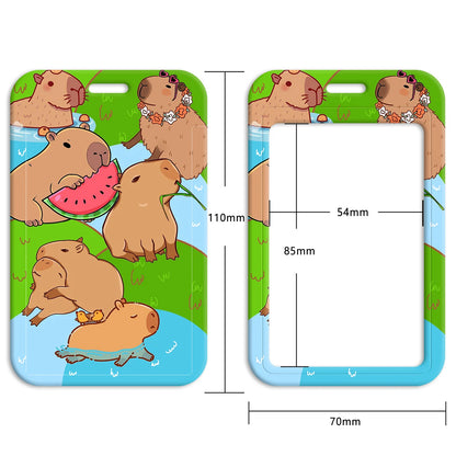 Cute Capybara Lanyard for Key Neck Strap lanyard Card ID Badge Holder Key Chain Key Holder Keyring Accessories Holiday Gifts