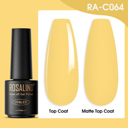 ROSALIND Gel Nail Polish Lamp All For Nails Art Manicure With Matt Base - Giftcare 