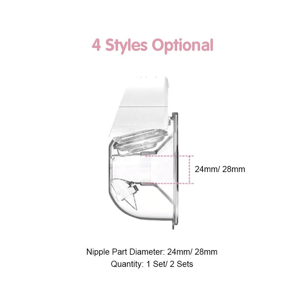 YOUHA Electric Breast Pump Hand Free Baby bottlePortable Wearable BPA-free Comfort Breastfeeding Milk Extractor Baby Accessories - Giftcare 