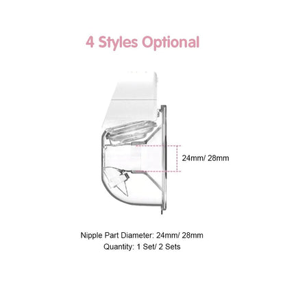 YOUHA Electric Breast Pump Hand Free Baby bottlePortable Wearable BPA-free Comfort Breastfeeding Milk Extractor Baby Accessories - Giftcare 