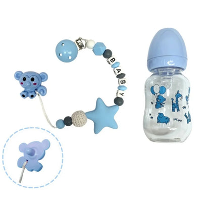 1 Set of Lovely Reborn Doll Accessories Pacifier&Feeding Bottles Reborn Baby Doll Supplies Dummy For New Reborn Baby Doll Toys