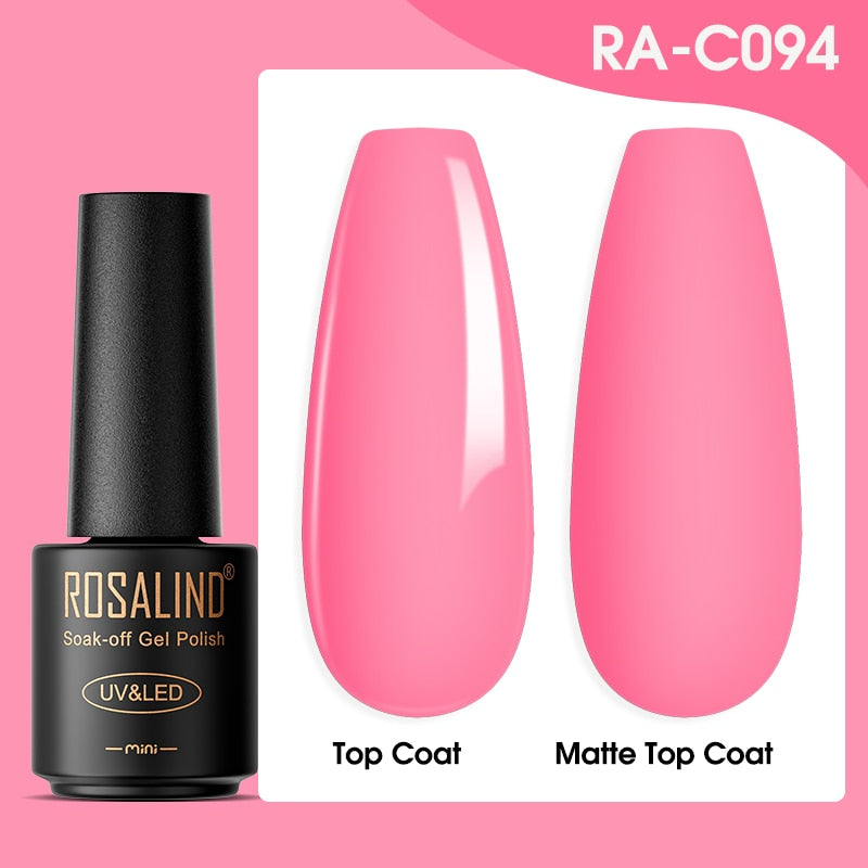 ROSALIND Gel Nail Polish Lamp All For Nails Art Manicure With Matt Base - Giftcare 