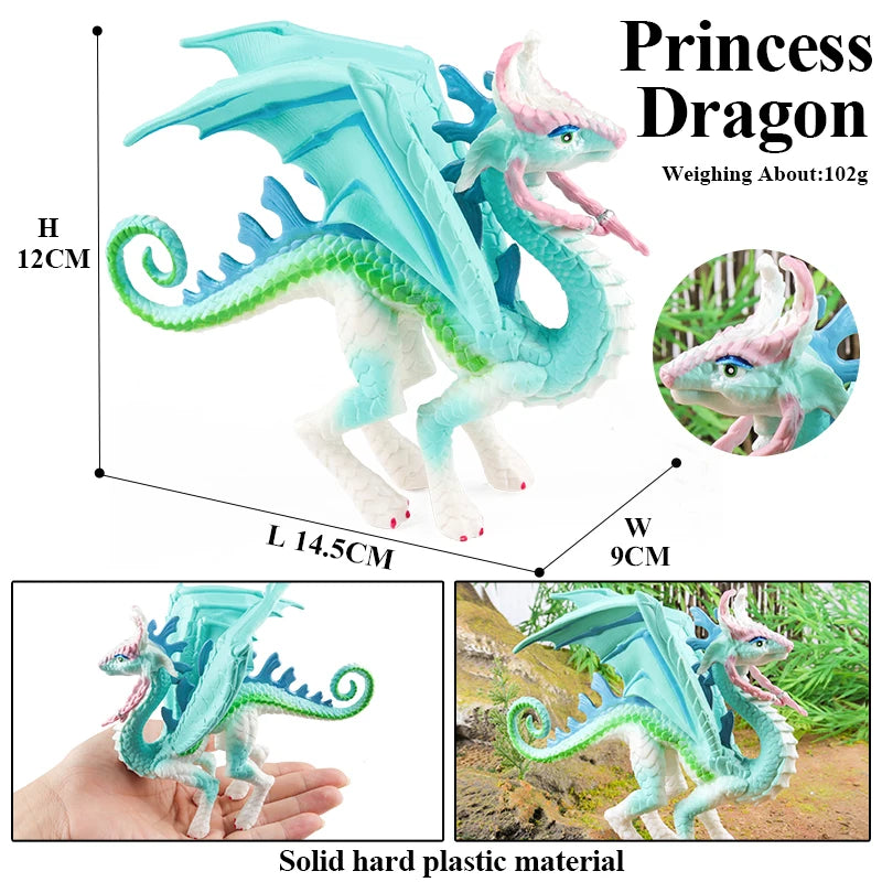 Oenux Fairy Tale Fly Horse Mythical Alpaca Elf Pegasus Action Figures Animal Model Collection Cute Girl Birthday Gift Kids Toy