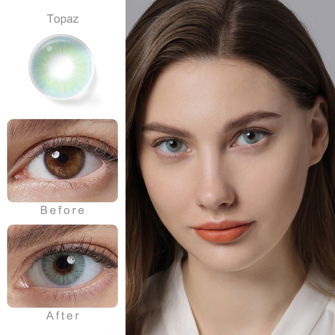 Natural Color Lens Eyes 1Pair Color Contact Lenses For Eyes Beauty - Giftcare 