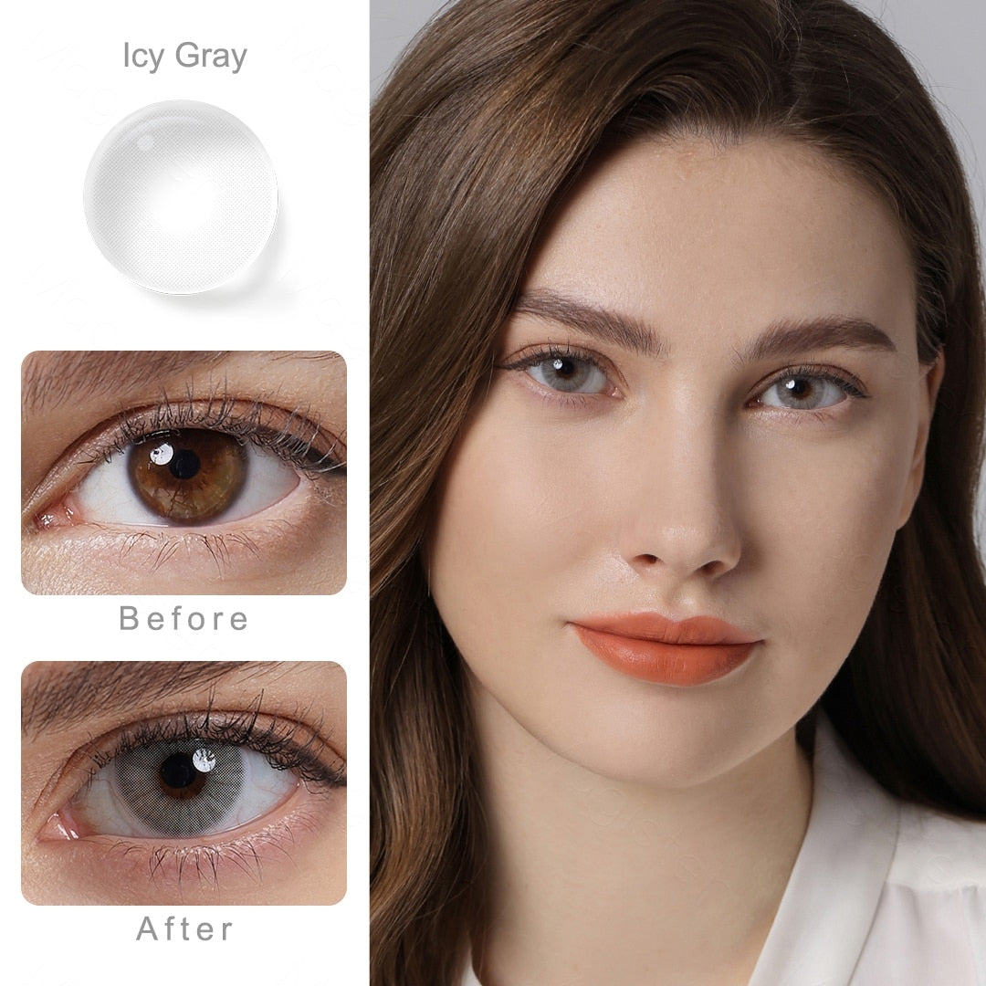 Natural Color Lens Eyes 1Pair Color Contact Lenses For Eyes Beauty - Giftcare 