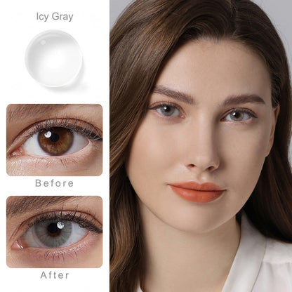 Natural Color Lens Eyes 1Pair Color Contact Lenses For Eyes Beauty - Giftcare 