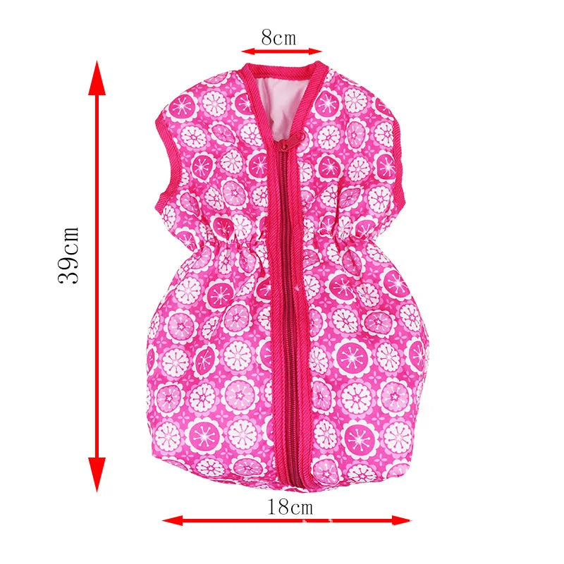Doll accessories for 15-17inch new born doll backpack seat towel blanket Toy diaper Panties bag
