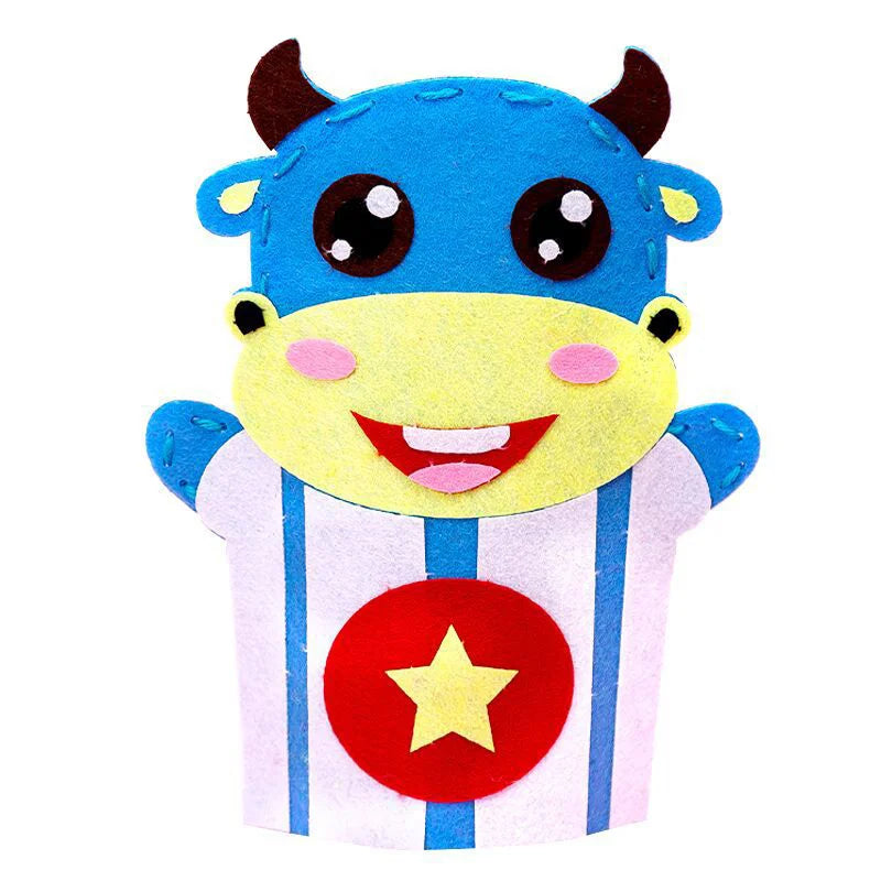 Stuffed Plush Animals Toys Hand Finger Story Puppet Handmade DIY Dolls Educational Baby Toys Halloween Christmas Children GIft