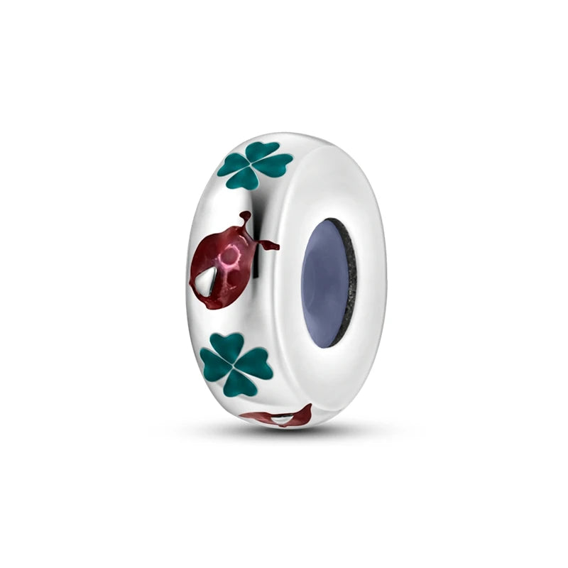 Silver Plated Charms For Woman Summer Green Cactus Avocado Beads Fit Original Bracelet Necklace DIY Dangle Charms