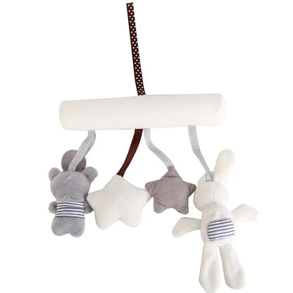 Bed Accessories Infant Toddler Rattles Toys For Baby Stroller Crib Soft Rabbit Bear Style Pram Hanging Toys Plush Appease Doll