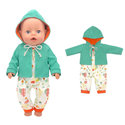 New Doll Suit Fit For 43cm Born Baby Doll 17 Inch Reborn Doll Clothes And Accessories