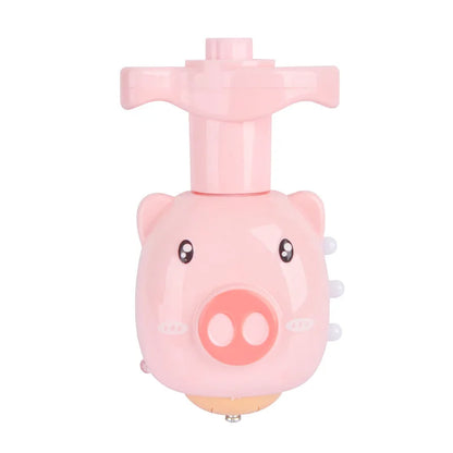 Flashing Spinning Twirl Top Children Light up Toy, Fruit Animal Shapes Heart Crown, LED, Music Gyroscope Launcher Birthday Gift