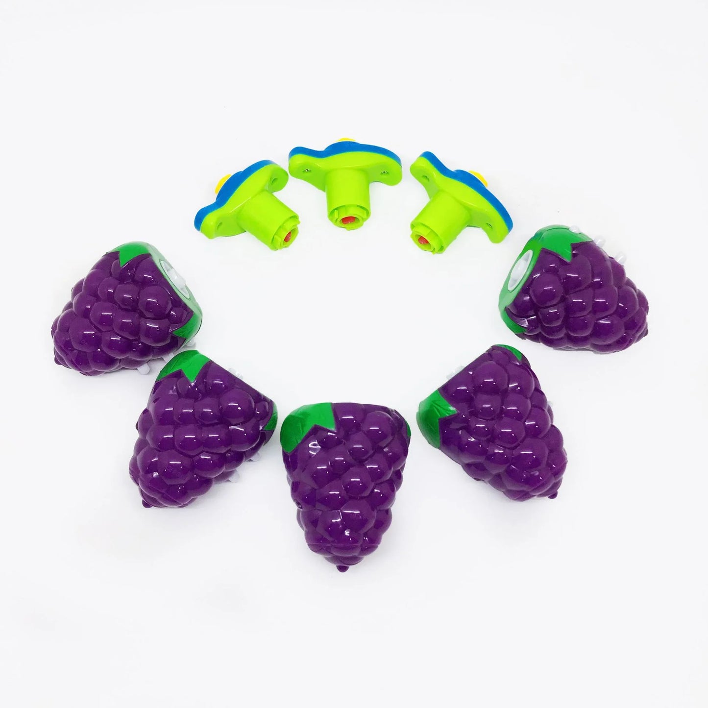 Flashing Spinning Twirl Top Children Light up Toy, Fruit Animal Shapes Heart Crown, LED, Music Gyroscope Launcher Birthday Gift