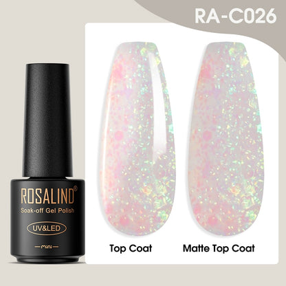 ROSALIND Gel Nail Polish Lamp All For Nails Art Manicure With Matt Base - Giftcare 