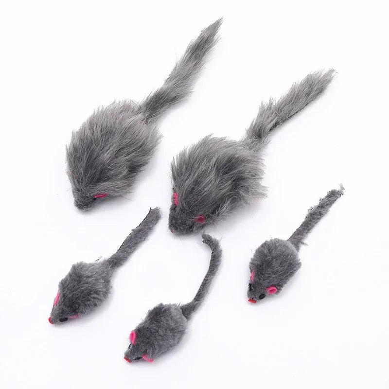 5Pcs 1PCS Plush Catmint Simulation Mouse Cat Pet Teasing Interactive Toy for Kitten Gifts Supplies Random Color.Free shipping