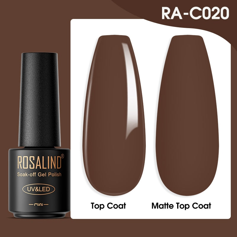 ROSALIND Gel Nail Polish Lamp All For Nails Art Manicure With Matt Base - Giftcare 