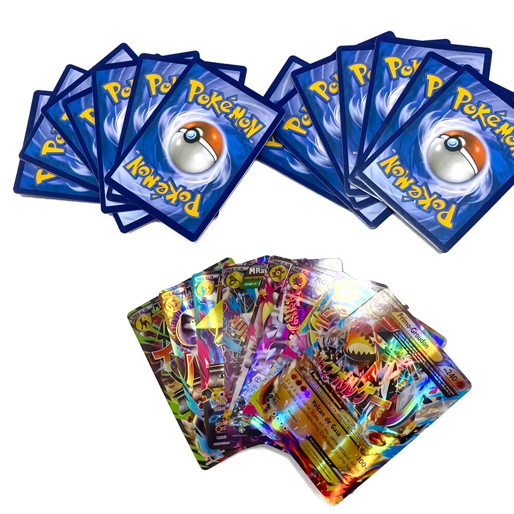 10/20/30pcs Pokemon Battle Game Collection Cards French Version GX EX MEGA VMAX Cartoon Anime Figures Card Toys for Boys Gifts - Giftcare 