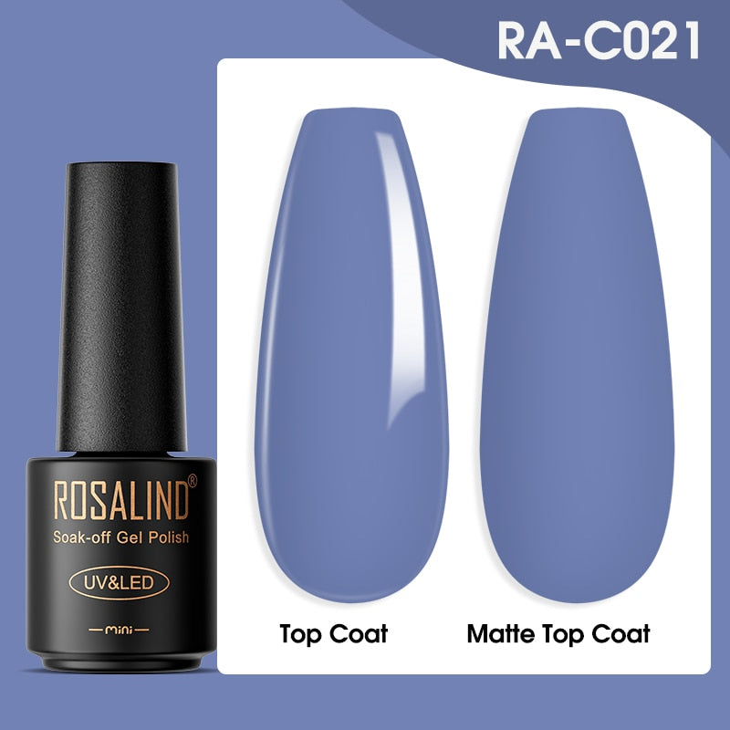 ROSALIND Gel Nail Polish Lamp All For Nails Art Manicure With Matt Base - Giftcare 