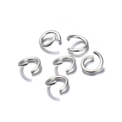 200pcs/Lot 3/4/5/6/7/8/10mm stainless steel DIY Jewelry Findings Open Single Loops Jump Rings & Split Ring for jewelry making - Giftcare 