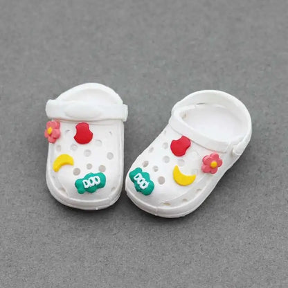 labubu Doll Slippers Shoes (4.3*2.0cm) for Labubu Macaron bao-ao bao ao &15cm EXO Plush Doll & 1/6