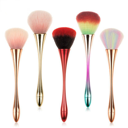 Rose Gold Powder Blush Brush Professional Make Up Brush Large Cosmetic Face Cont Cosmetic Face Cont brocha colorete Make Up Tool - Giftcare 