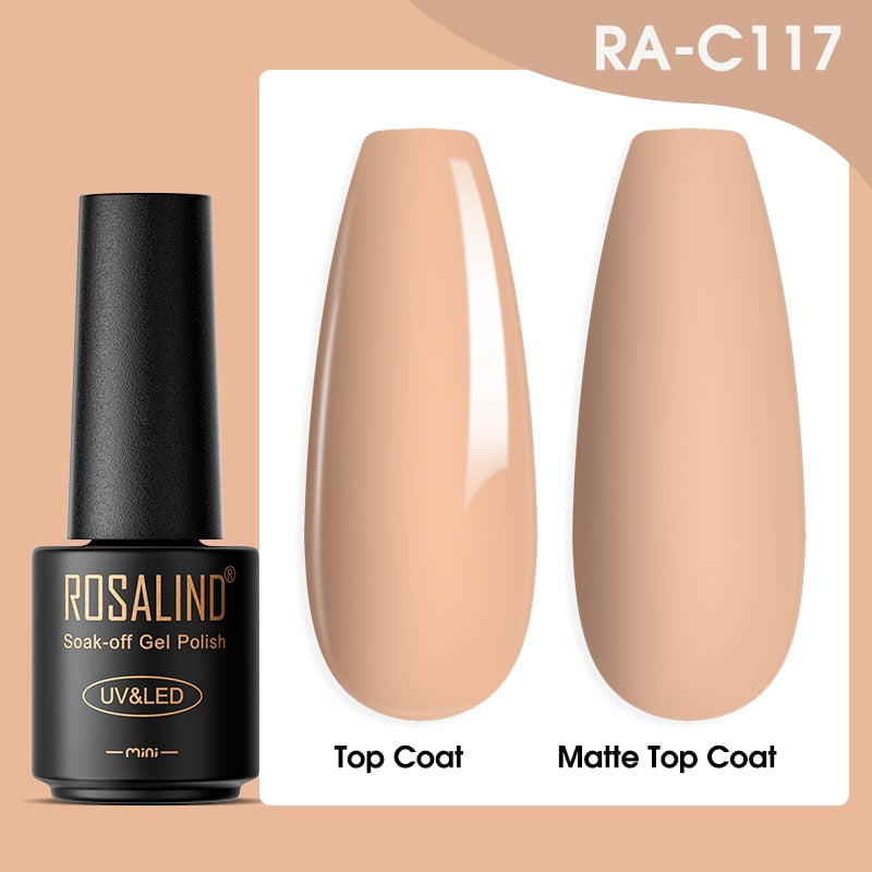 ROSALIND Gel Nail Polish Lamp All For Nails Art Manicure With Matt Base - Giftcare 