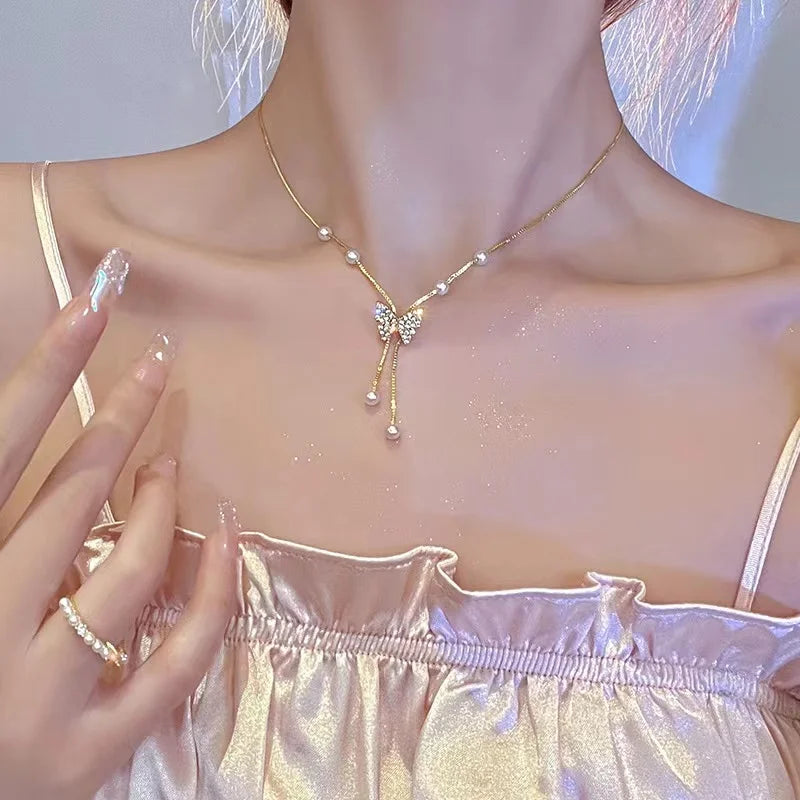 Fashion Silver Color Girls Hammer pattern Love Necklace