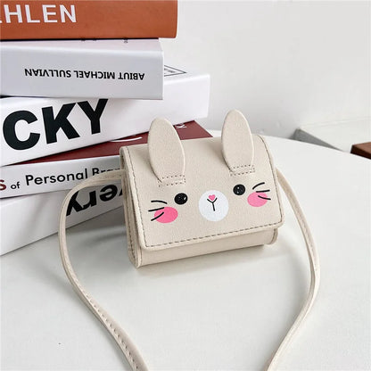 Children's Accessories Small Shoulder Bag Cute Rabbit BabyGirls Small Crossbody Bags Cartoon Kids Boys Mini Coin Purse Handbags