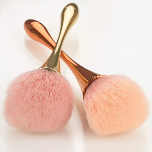 Rose Gold Powder Blush Brush Professional Make Up Brush Large Cosmetic Face Cont Cosmetic Face Cont brocha colorete Make Up Tool - Giftcare 