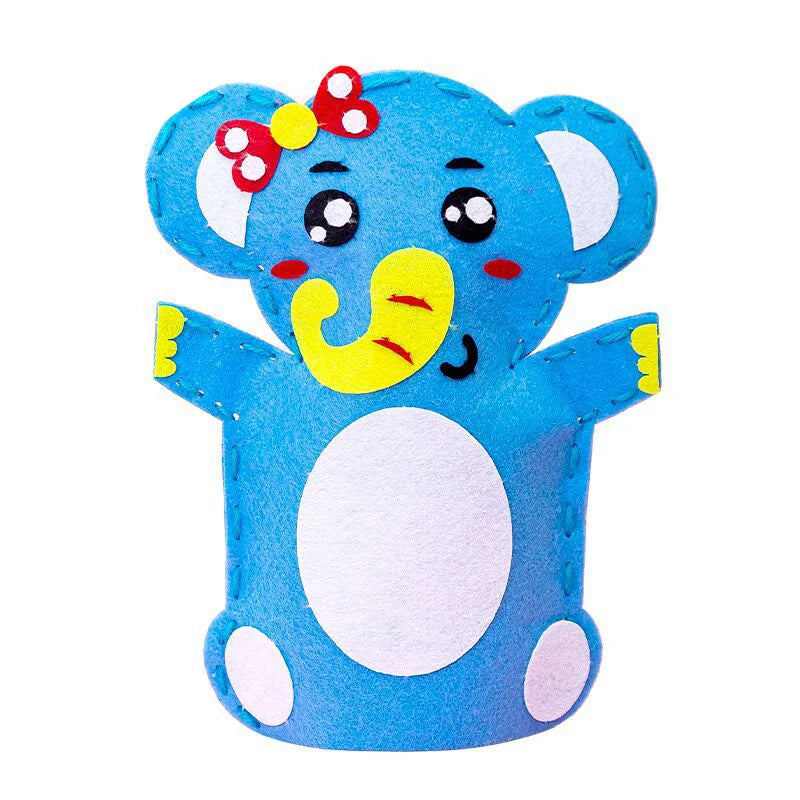 Stuffed Plush Animals Toys Hand Finger Story Puppet Handmade DIY Dolls Educational Baby Toys Halloween Christmas Children GIft