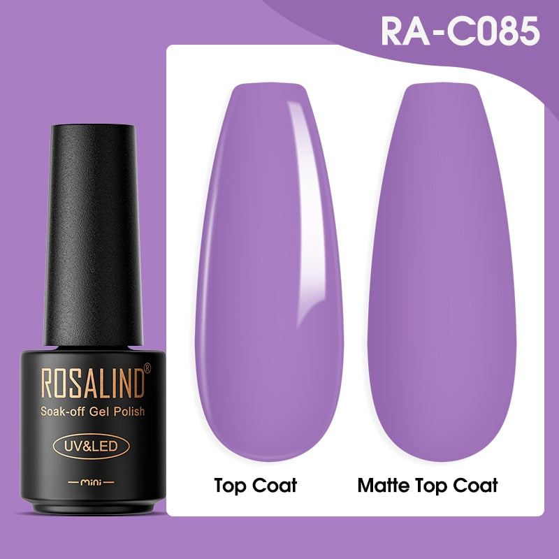 ROSALIND Gel Nail Polish Lamp All For Nails Art Manicure With Matt Base - Giftcare 