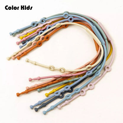 Baby Pacifier Clips Soft Silicone Teething Chain Baby Toy Adjustable Infant Nipple Holder Dummy Clip  Stroller Baby Accessories - Giftcare 