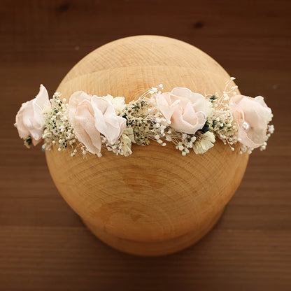 Baby Photography Accessories Full Moon Baby Artificial Flower Headband Decoration Adjustable Floral Headwear Newborn Photo Props