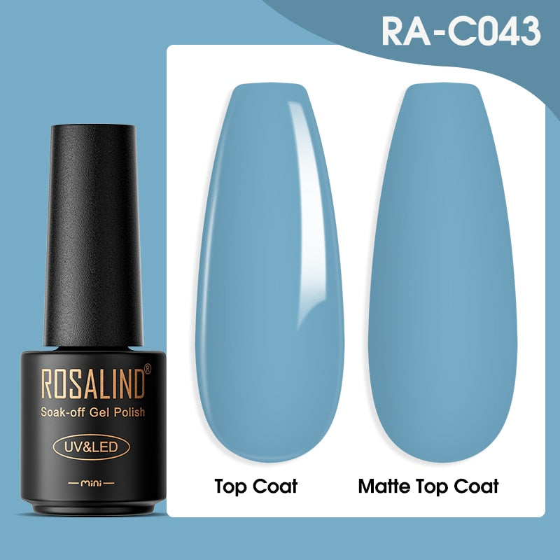 ROSALIND Gel Nail Polish Lamp All For Nails Art Manicure With Matt Base - Giftcare 