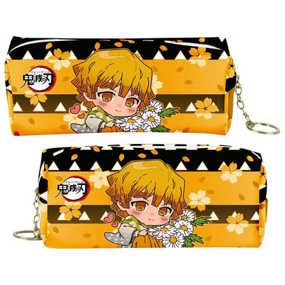 demon slayer cartoon animation peripheral pencil case stationery box pencil coin purse PU zipper Nezuko Mitsuri Butterfly Ninja