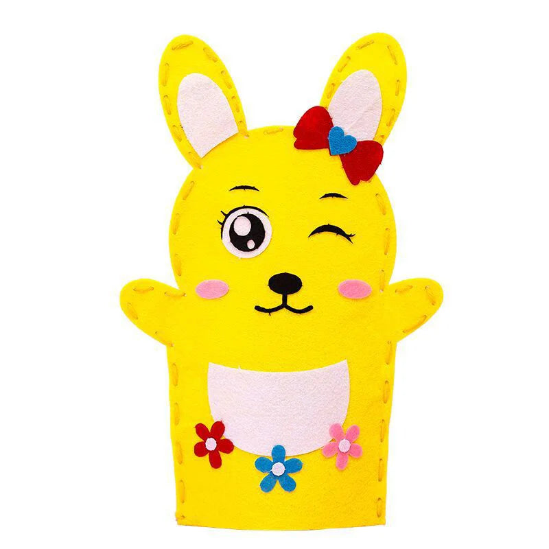 Stuffed Plush Animals Toys Hand Finger Story Puppet Handmade DIY Dolls Educational Baby Toys Halloween Christmas Children GIft