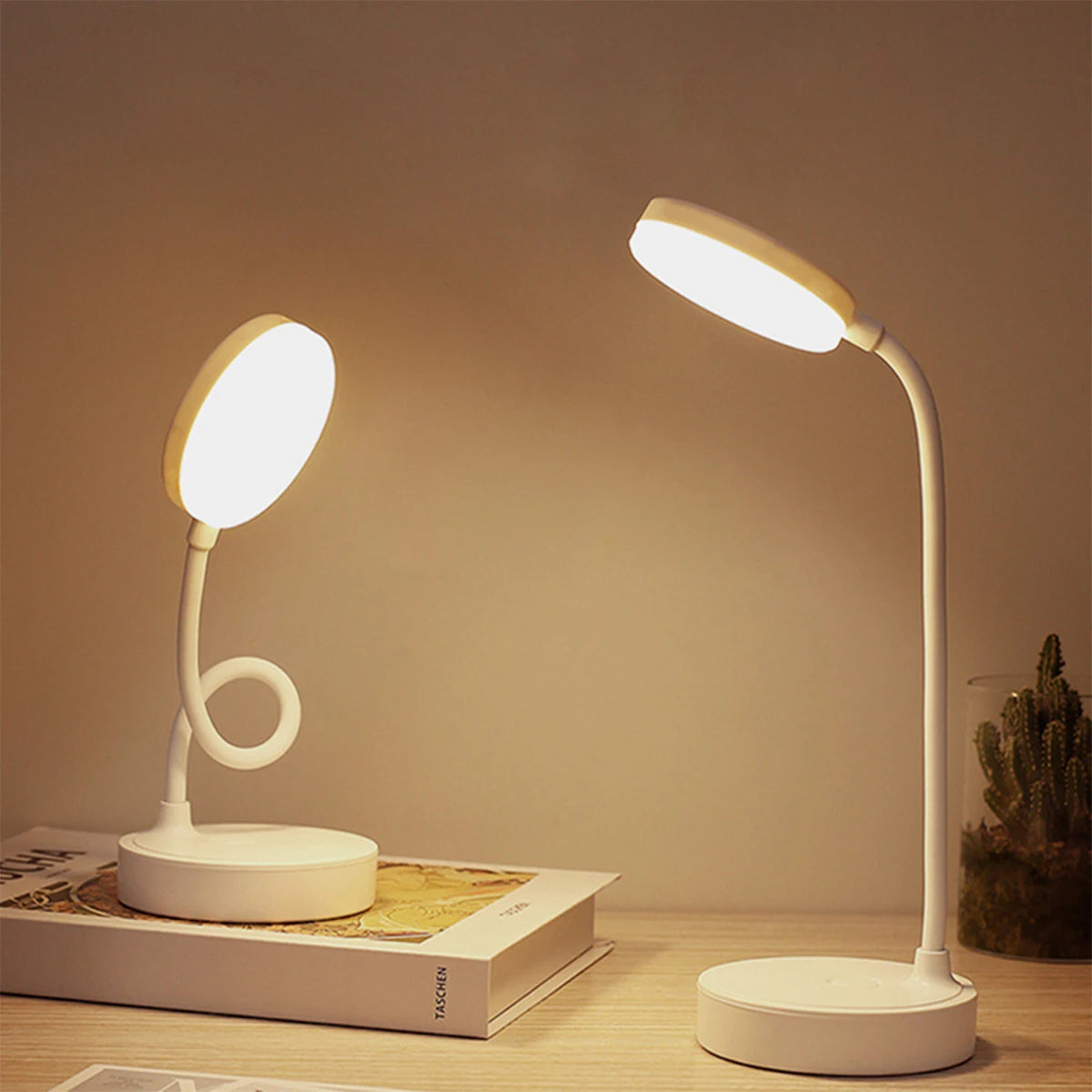LED Desk Lamp Table Light Eye Protection For Bedroom Bedside