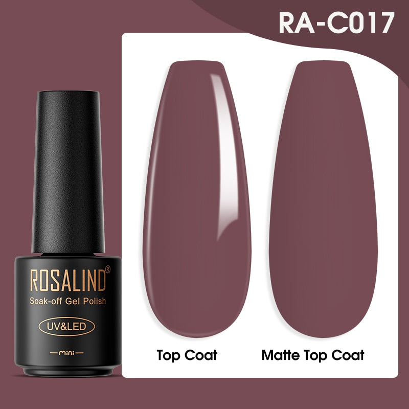ROSALIND Gel Nail Polish Lamp All For Nails Art Manicure With Matt Base - Giftcare 