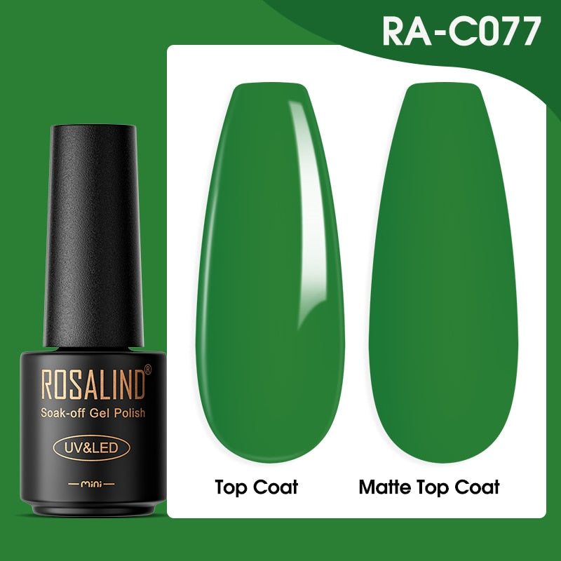 ROSALIND Gel Nail Polish Lamp All For Nails Art Manicure With Matt Base - Giftcare 