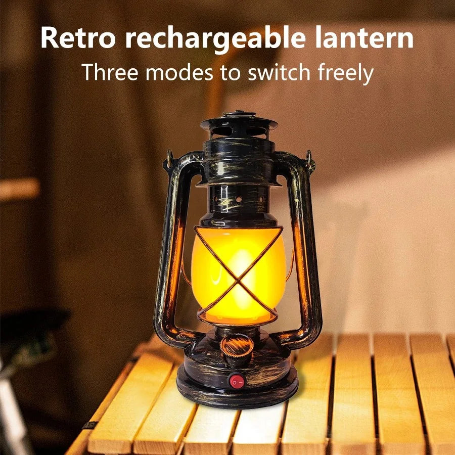 Rechargeable Retro LED Table Lamp