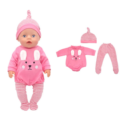 New Doll Suit Fit For 43cm Born Baby Doll 17 Inch Reborn Doll Clothes And Accessories