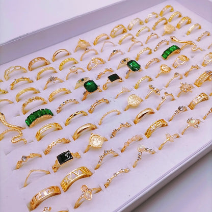 30Pcs/Lot New Rings for Women Vintage Gem Snake Spider Gossip Bohemian Party Girls Set Wedding Ring Jewelry Love Gift.Free shipping