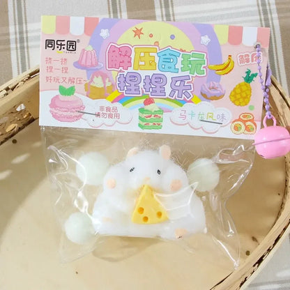 Cute Taba Squishy Hamster Squeeze Toy Cartoon Fidgets Toy Funny Plush Pinch Decompression Toy Stress Relief For Kids Adults Gift