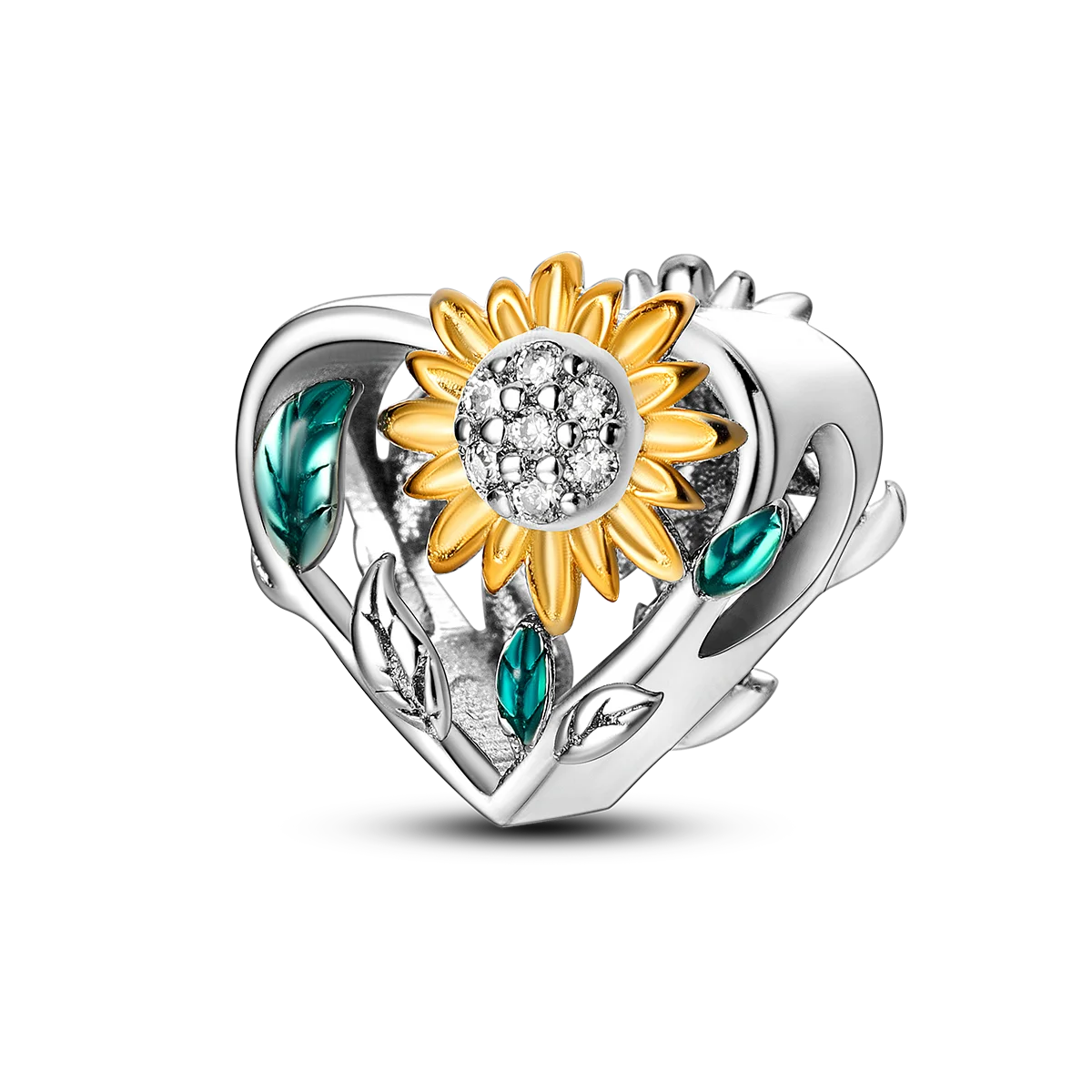 Silver Plated Charms For Woman Summer Green Cactus Avocado Beads Fit Original Bracelet Necklace DIY Dangle Charms