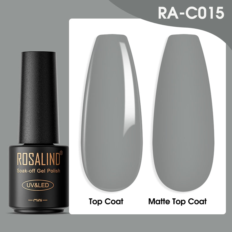 ROSALIND Gel Nail Polish Lamp All For Nails Art Manicure With Matt Base - Giftcare 
