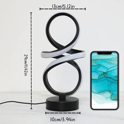 LED table lamp - dimmable bedside reading light
