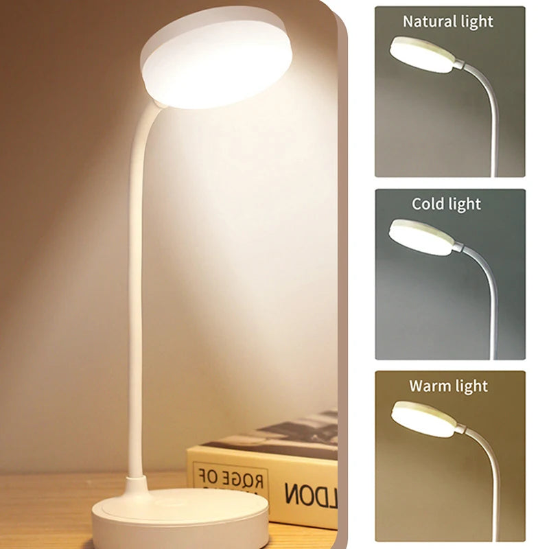 LED Desk Lamp Table Light Eye Protection For Bedroom Bedside