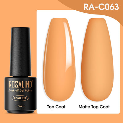 ROSALIND Gel Nail Polish Lamp All For Nails Art Manicure With Matt Base - Giftcare 