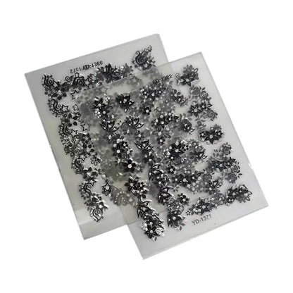 10 Pcs Sheets Nail Art Transfer Stickers 3D Design Manicure Tips Decal Decorations Hot Selling - Giftcare 